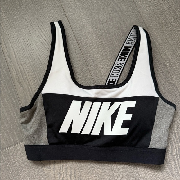 Nike Other - Nike Women's Black, White, and Gray Sports Bra